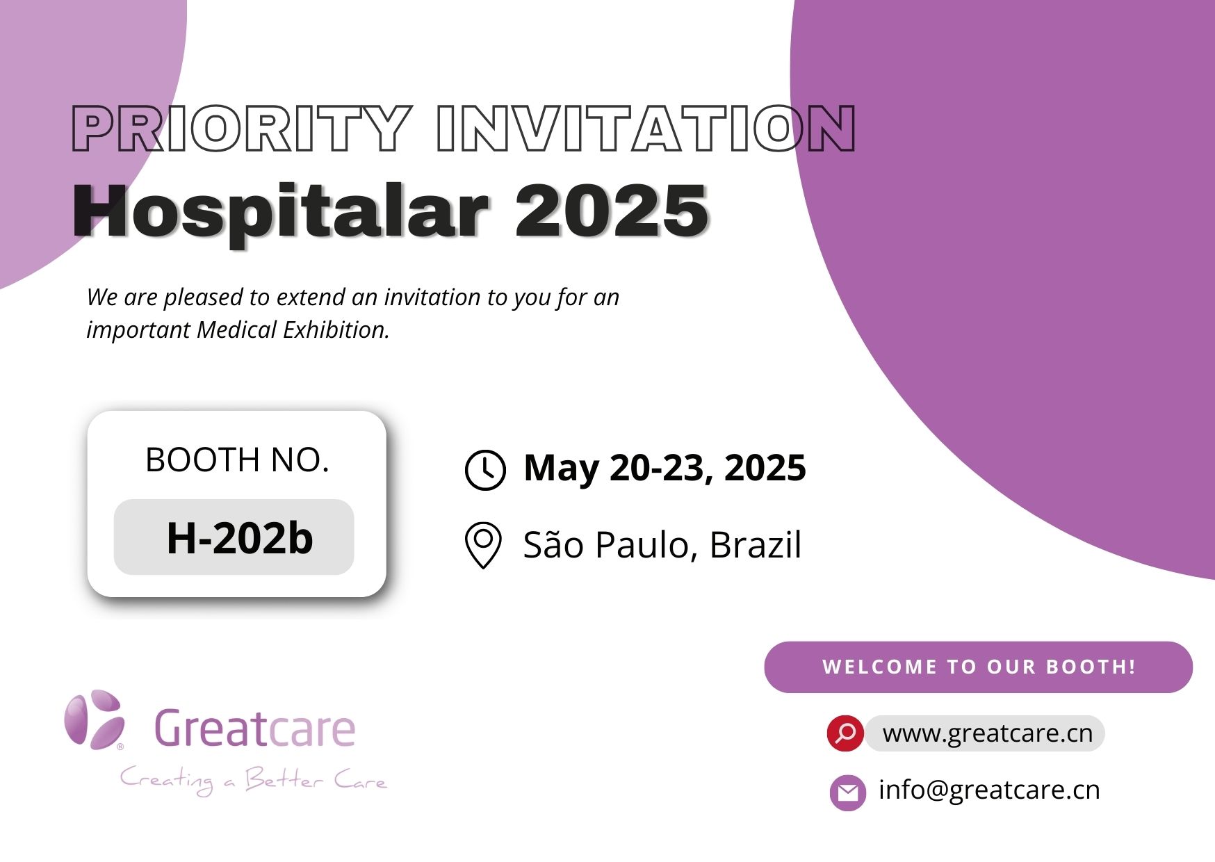 Pag -anunsyo ng Exhibition - Hospitalar 2025